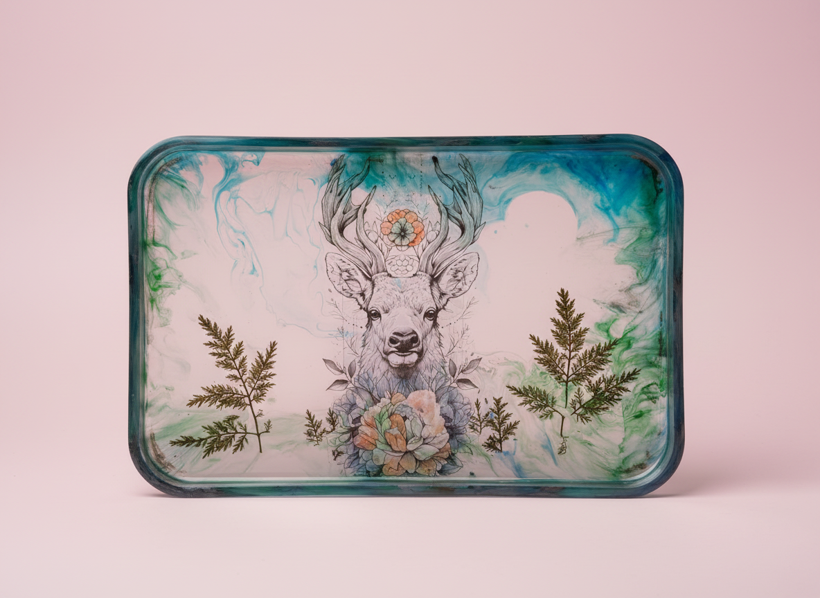 Deer Decorative Tray